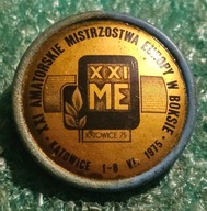 ODZNAKA XXI AMATORSKIE MISTRZOSTWA EUROPY W BOKSIE KATOWICE 1975