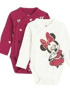 Cool Club Body dziewczęce z długim rękawem, Myszka Minnie, 2 szt. 62
