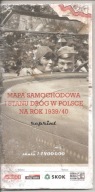 MAPA SAMOCHODOWA STANU DRÓG W POLSCE NA ROK 1939/40.