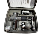 PISTOLET MASAŻER DO MASAŻU CIAŁA KARKU WYMIENNE KOŃCÓWKI MASSAGE GUN PRO.(8