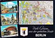 NIEMCY - BERLIN - MAPKA - HERB