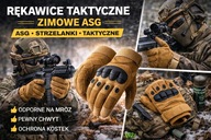 Rękawice taktyczne ASG zimowe robocze do auta survival ciepłe