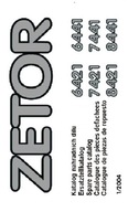 Zetor Proxima 6421, 6441, 7421, 7441, 8421, 8441 - katalog części (2004)