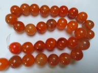 H2- AGAT POMARAŃCZOWY - jasny - kula - 8mm - 20sztuk