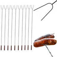 KIJE NA OGNISKO 100 CM WIDELCE WIDEŁKI 10 SZTUK