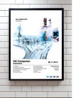 Radiohead „OK Computer” Prezent album ozdoba na ścianę | plakat A3