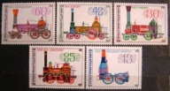 Bułgaria - Mi 3278/82 - historyczne lokomotywy