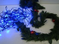 GIRLANDA CHOINKOWA świąteczna 2m + łańcuch LED