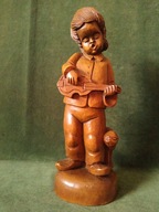 Duża rzeźba z drewna - 31,5 cm. bardzo ładna
