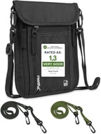 SASZETKA MĘSKA RFID WODOODPORNA NERKA NA SZYJĘ ANTYKRADZIEŻOWA