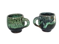 Rękodzieło kubek ceramiczny marokański zestaw 2 sztuk prezent