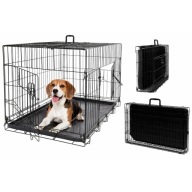 KLATKA DLA PSA DUŻA DO SAMOCHODU TRANSPORTOWA KANNEL XXL METALOWA 121X74X82