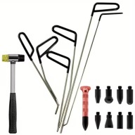 DUŻY ZESTAW PDR LANCE DRUTY PRĘTY 5szt MŁOTEK POBIJAK KOŃCÓWKI DO WGNIECEŃ