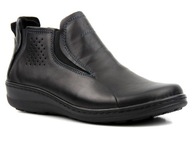 Helios botki damskie płaski obcas skóra rozmiar 38