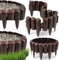 OBRZEŻE OGRODOWE TRAWNIKOWE DO KWIATÓW KLĄB PALISADA BRĄZOWA 240CM X 23CM