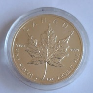 Moneta Srebrna Kanadyjski Liść Klonowy 2011 srebro 1 uncja 31,11 g 999,9