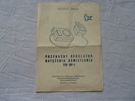 PRZENOŚNY REGULATOR NATĘŻENIA OŚWIETLENIA TYP RP 1 INSTRUKCJA OBSŁUGI