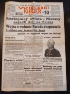 GAZETA Z 1 WRZEŚNIA 1939 ROKU, Unikat