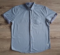 TOM TAILOR SZARA MĘSKA KOSZULA Z KRÓTKIM RĘKAWEM REGULARNY KRÓJ XXL