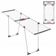 SUSZARKA NA PRANIE STOJĄCA DUŻA XXL MOCNA STALOWA 20m DO UBRAŃ NA BIELIZNĘ