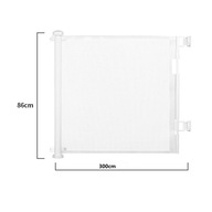 Bramka Ochronna Zabezpieczająca Dla Dzieci Psa Regulowana Rozwijana 86×140