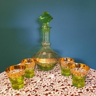 Vintage, Piękny komplet Art-deco, zielony