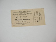 TKS UNIA POZNAŃ Motocyklowy Wyścig Pokoju 1953 bilet
