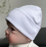 Beanie czapeczki ciepłe dla noworodków 0-6m
