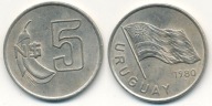 Urugwaj 5 Pesos - 1980r ... Monety