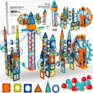 KLOCKI MAGNETYCZNE KONSTRUKCYJNE EDUKACYJNE PANELE KULODROM MŁYN 107 EL