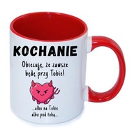 Kubek walentynkowy dla par, zakochanych, dla żony i męża lub partnera/ki