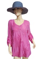 WŁOSKA BLUZKA z jedwabiem rękaw pod .hafty 38 /40