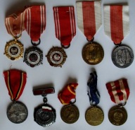Zestaw 10 odznaczeń weteran 2 wojny Berlin; Warszawa; Odra, Nysa; medal KRN