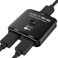 ACASIS HDMI Switch Splitter 4K@60hz obsługa 4K 3D HDR dla Xbox PS5/4/3
