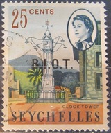 Seszele kolonia angielska stary znaczek z nadrukiem (7/9