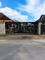 Nowoczesne ogrodzenia metalowe CNC- bramy skrzydłowe - bramy przesuwne