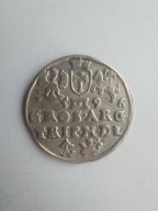 Trojak 1596 Wilno Zygmunt III Waza – Litwa, ładny stan