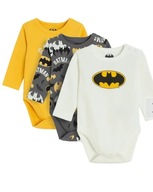 Cool Club Body z długim rękawem dla chłopczyka, Batman, 3 szt., 68