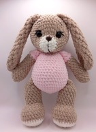 Królik w body 30 cm szydełko GOTOWY DO WYSYŁKI CE, zajączek