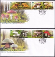 2014 Grzyby w polskich lasach Fi blok 4545-48 FDC pachnące
