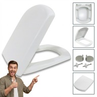 DESKA WC SEDESOWA WOLNOOPADAJĄCA ANTYBAKTERYJNA DUROPLAST CERSANIT CARINA