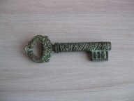 Stary stylowy korkociąg otwieracz ''klucz'' In Vino Veritas