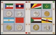 ONZ - Genewa Mi.-Nr. 673-680** 2010 r. Flagi - Monety