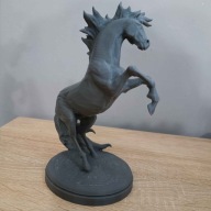 Figurka koń druk 3d szara