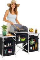 KUCHNIA TURYSTYCZNA SZAFKA składana ogrodowy walizka KEMPINGOWY stolik