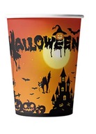 KUBKI HALLOWEEN 8SZT KUBECZKI PAPIEROWE JEDNORAZOWE DYNIA KOT IMPREZA