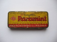 POZNAŃ R. BARCIKOWSKI PARAMINT przedwojenna PUSZECZKA PO LEKARSTWIE APTEKA