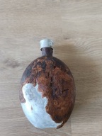 Stara manierka wojskowa aluminiowa niemiecka II wojna światowa afryka kokos