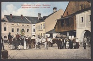 1912 Jabłonków Rynek konie stare domy