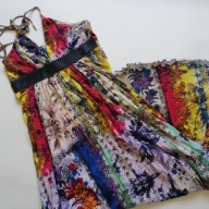 FIRETRAP BELLAMY wzorzysta sukienka maxi *** L